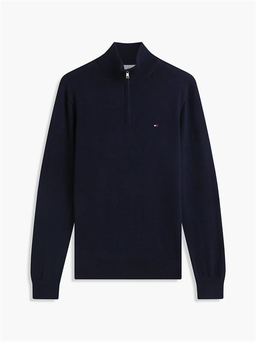 Pullover con collo a lupetto e mezza zip TOMMY HILFIGER | MW0MW37331/DW5